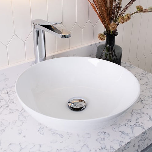 Circuit Above Counter Basin | Matte White - ADP | Tile Supplier Sydney