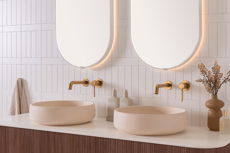 Jean Above Counter Concrete Basin | Butter - ADP | Tile Supplier Sydney