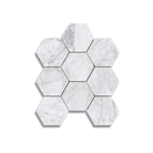 Bianco Carrara Marble Mosaic | Hexagon - Tilewave | Tile Supplier Sydney