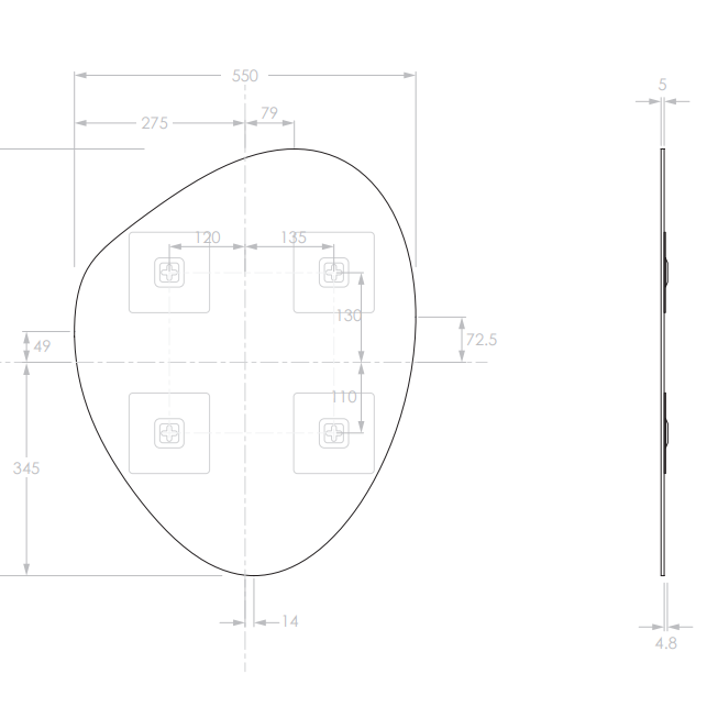 Pebble Mirror - ADP | Tile Supplier Sydney