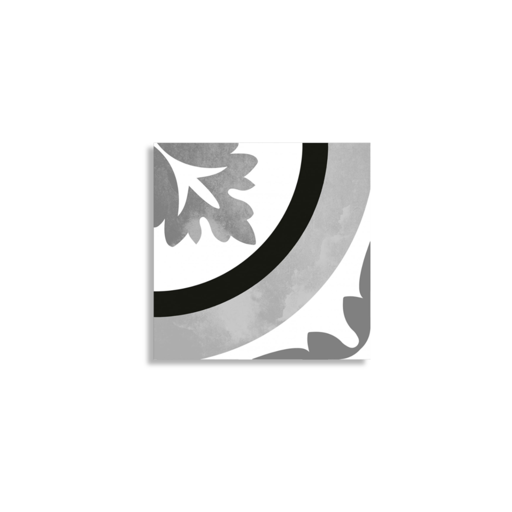 Metro Collection Ornamental Black & White Matt - Tilewave | Tile Supplier Sydney