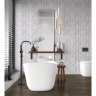 Bianco Carrara Marble Mosaic | Chevron - Tilewave | Tile Supplier Sydney