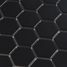 Mono Hexagon Mosaic Tile 51x59mm Black - Tilewave | Tile Supplier Sydney
