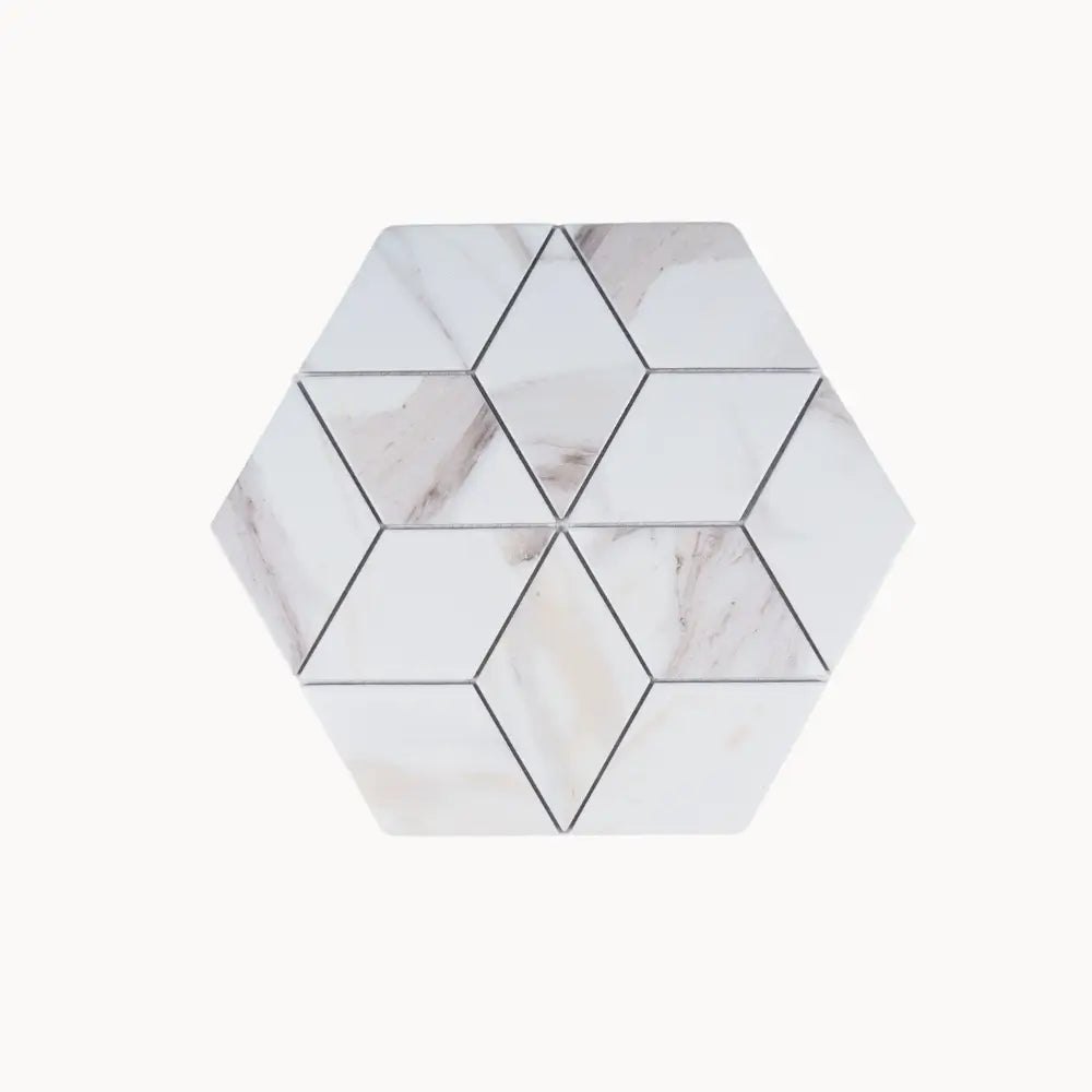 Carrara Grace 85x147mm Diamond Mosaic - Tilewave | Tile Supplier Sydney