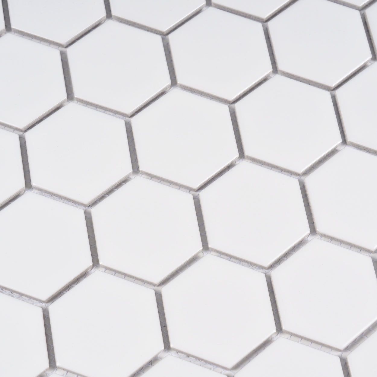 Mono Hexagon Mosaic Tile 51x59mm White - Tilewave | Tile Supplier Sydney