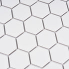 Mono Hexagon Mosaic Tile 51x59mm White - Tilewave | Tile Supplier Sydney
