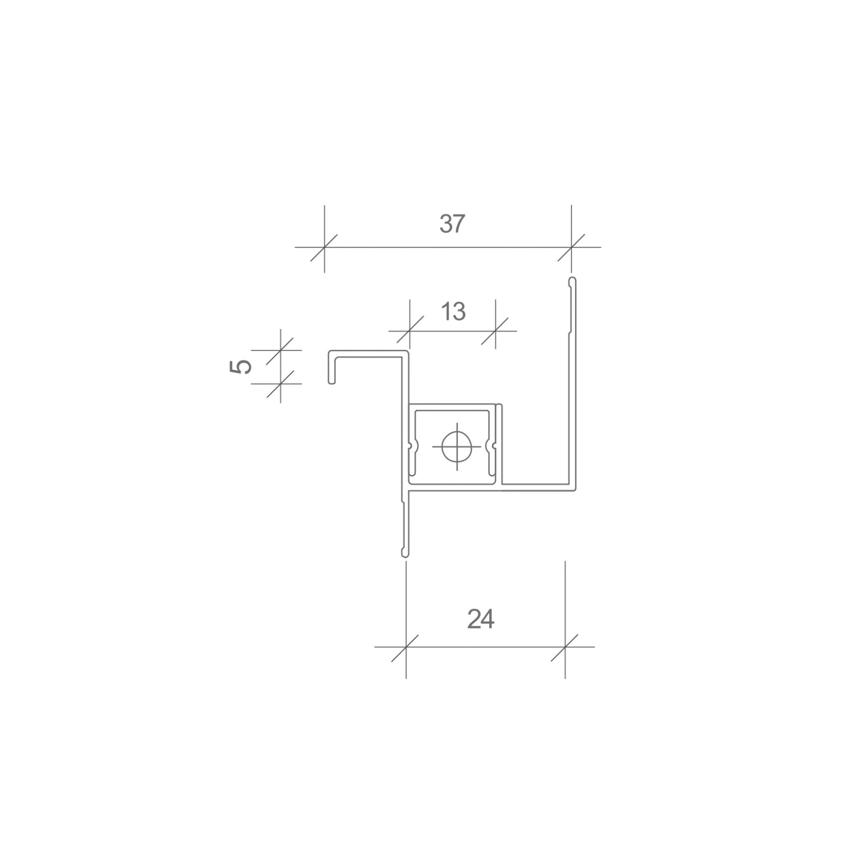 Stepped Led Light Jet Black | Architectural Panel Accessories - Tilewave | Tile Supplier Sydney