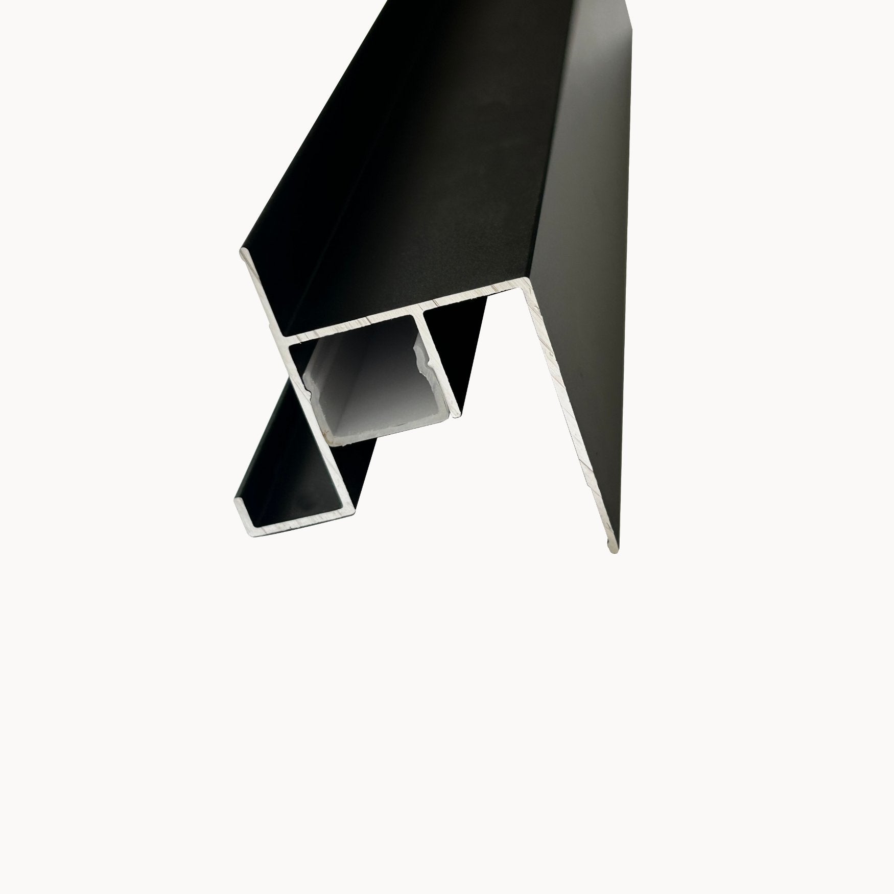 Stepped Led Light Jet Black | Architectural Panel Accessories - Tilewave | Tile Supplier Sydney