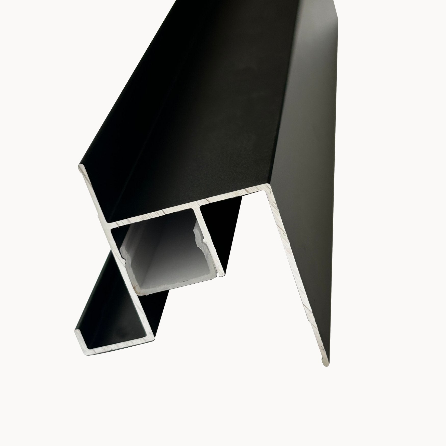 Stepped Led Light Jet Black | Architectural Panel Accessories - Tilewave | Tile Supplier Sydney