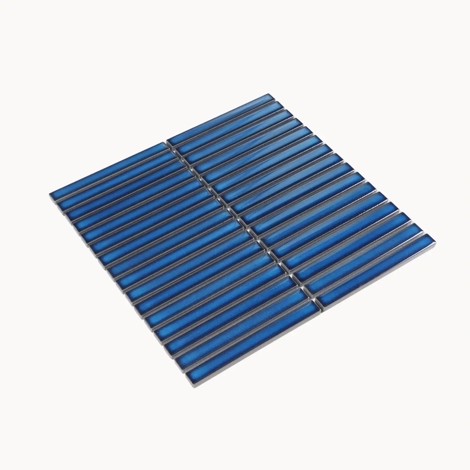 Fuji Crystal Glazed Mosaic Tile 15x145mm Deep Blue - Tilewave | Tile Supplier Sydney