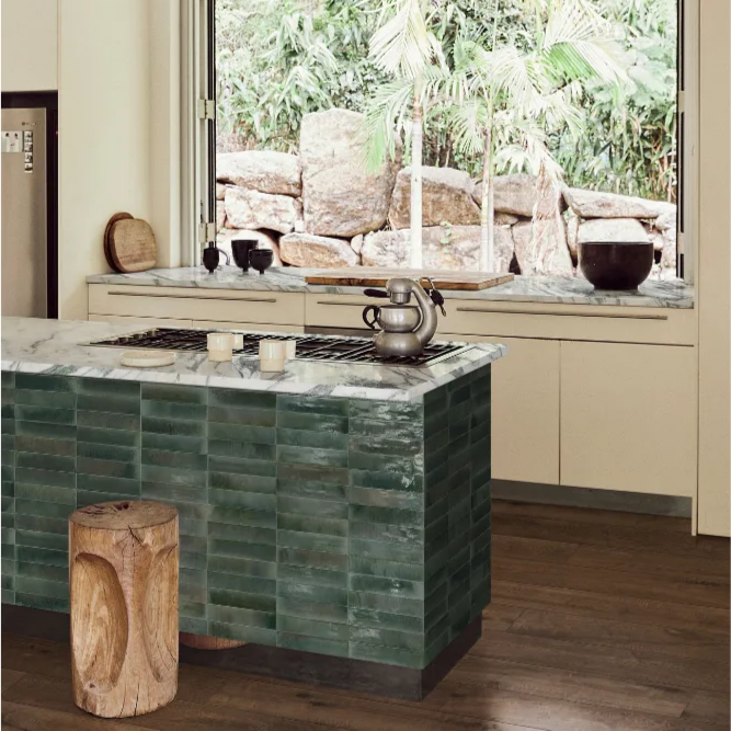 Lume 2.0 Forest Gloss Subway Tile - Tilewave | Tile Supplier Sydney