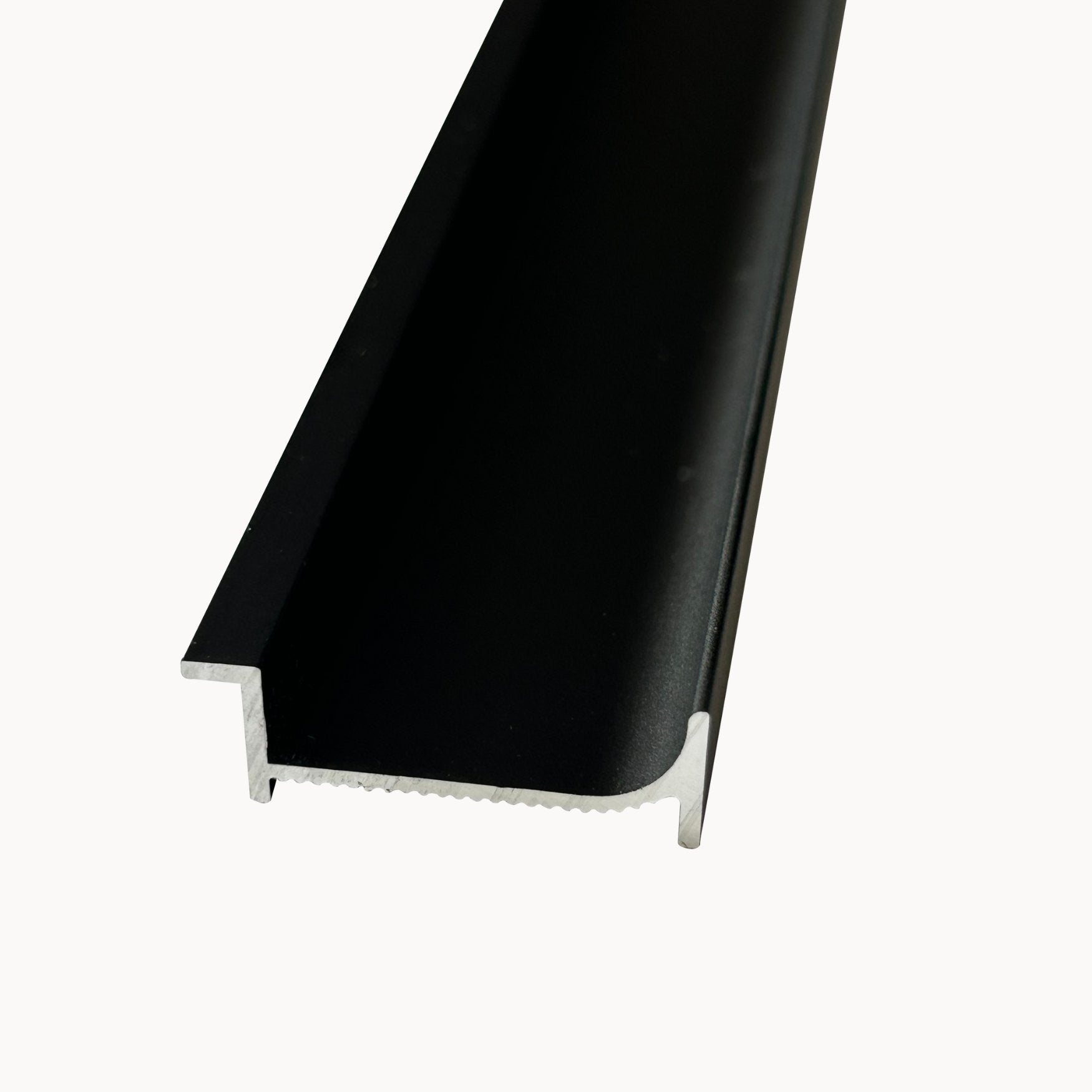 J Shape Skirting Jet Black | Architectural Panel Accessories - Tilewave | Tile Supplier Sydney