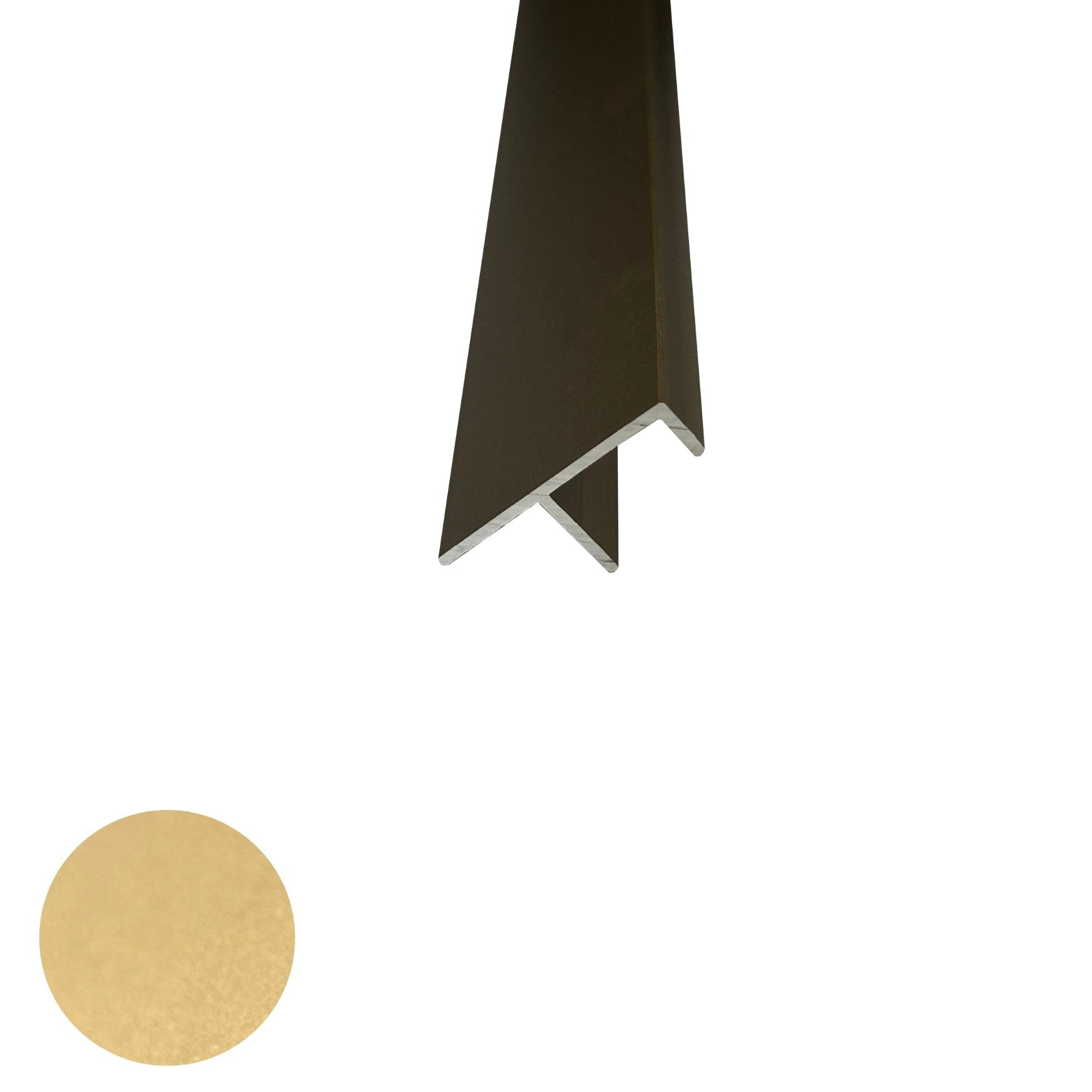 F Shape Trim Bronze | Architectural Panel Accessories - Tilewave | Tile Supplier Sydney