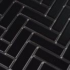 Herringbone Mosaic Tile 21.5x71.5mm Black - Tilewave | Tile Supplier Sydney