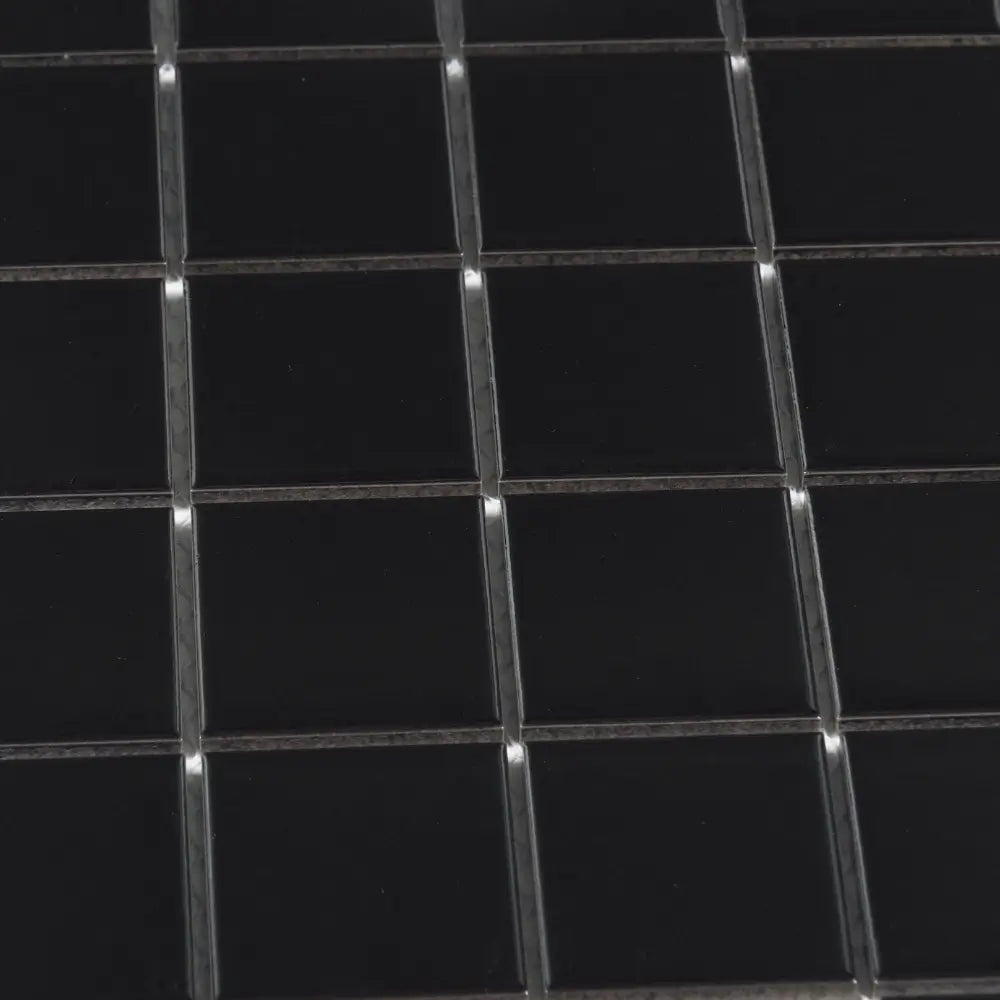 Koala Square Mosaic Tile Gloss Black 48x48mm - Tilewave | Tile Supplier Sydney