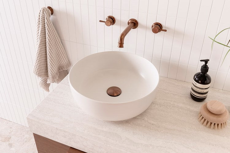 Glam Above Counter Round Basin | Matte Pearl - ADP | Tile Supplier Sydney
