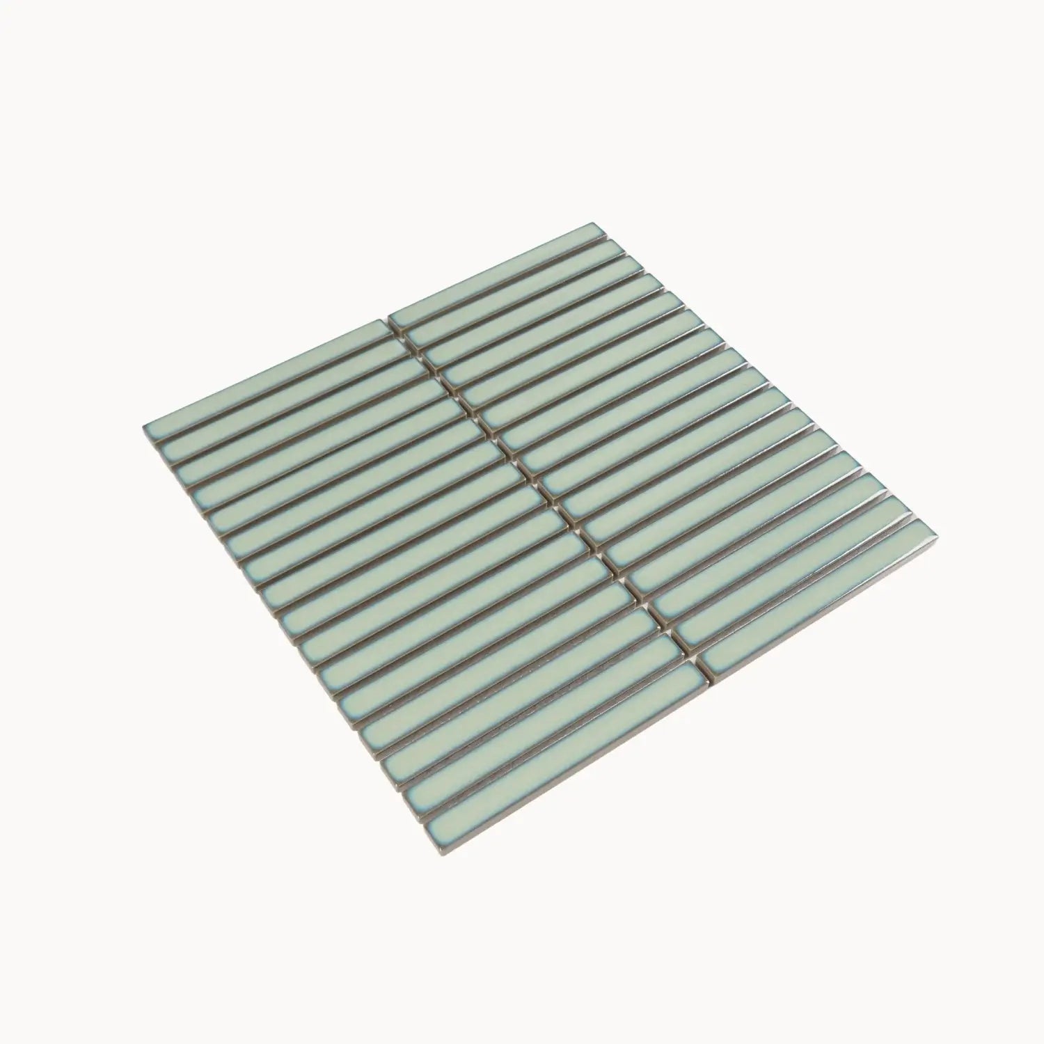 Fuji Crystal Glazed Mosaic Tile 15x145mm Tea Green - Tilewave | Tile Supplier Sydney