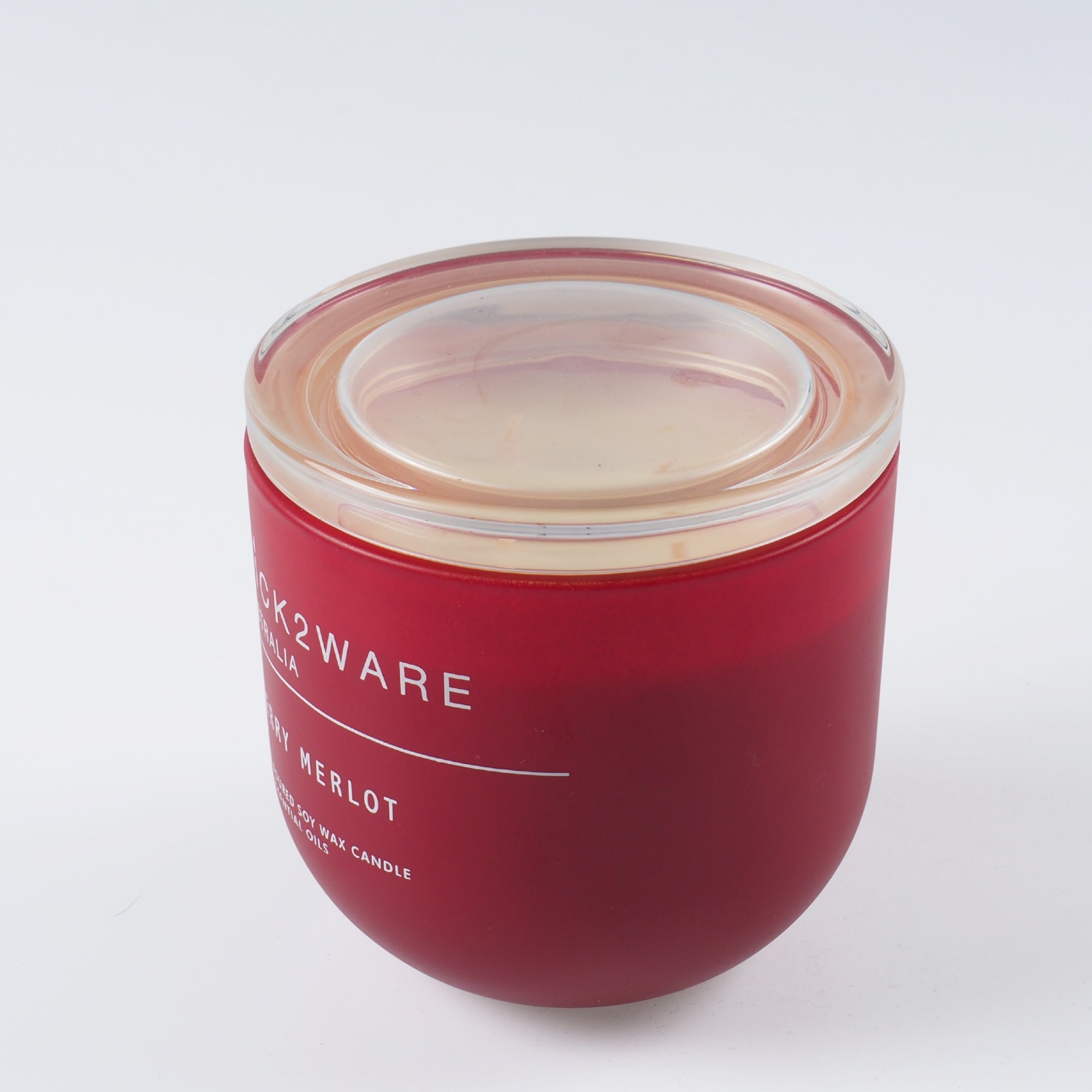 Cherry Merlot Soy Wax Candle - WICK2WARE | Tile Supplier Sydney