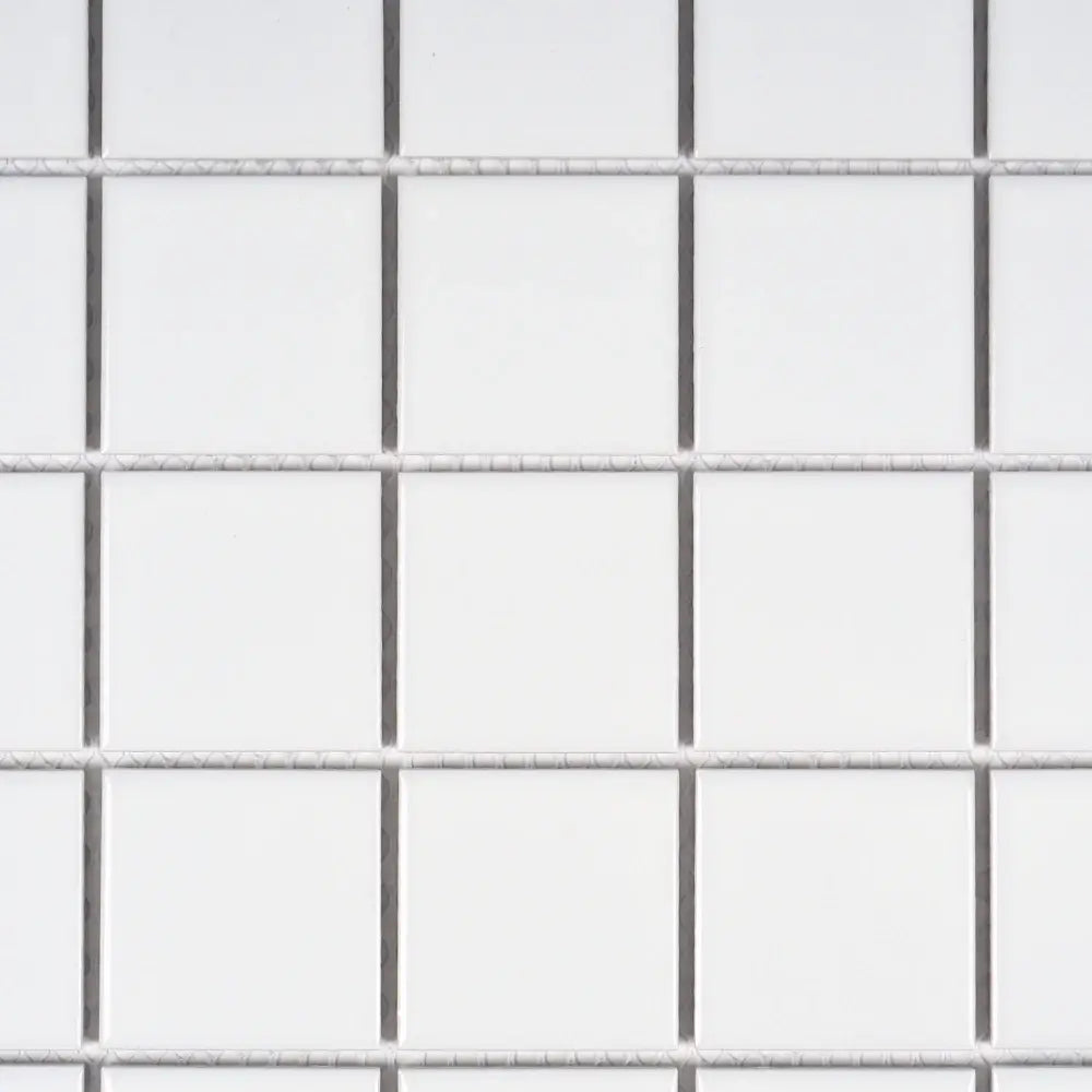 Koala Square Mosaic Tile Gloss White 48x48mm - Tilewave | Tile Supplier Sydney