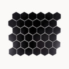 Mono Hexagon Mosaic Tile 51x59mm Black - Tilewave | Tile Supplier Sydney