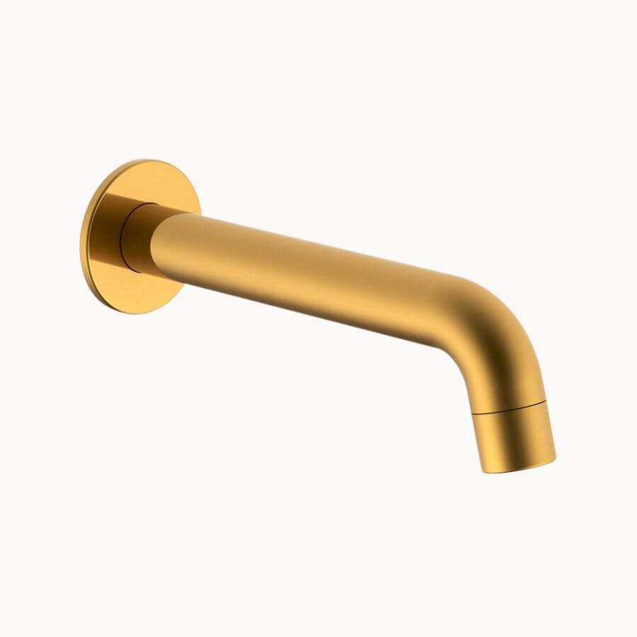 Soul Wall Spout Brushed Brass - ADP | Tile Supplier Sydney