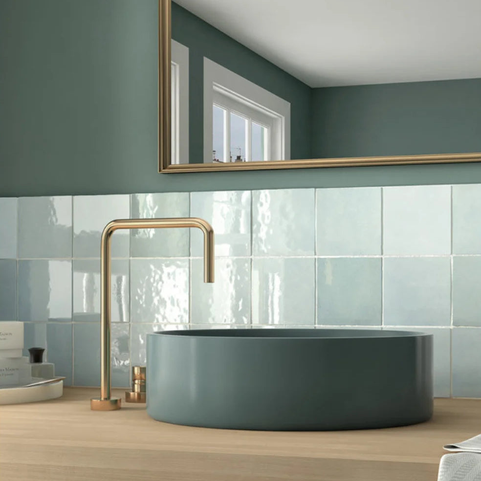 Artisan Aqua Gloss Square Tile - Tilewave | Tile Supplier Sydney