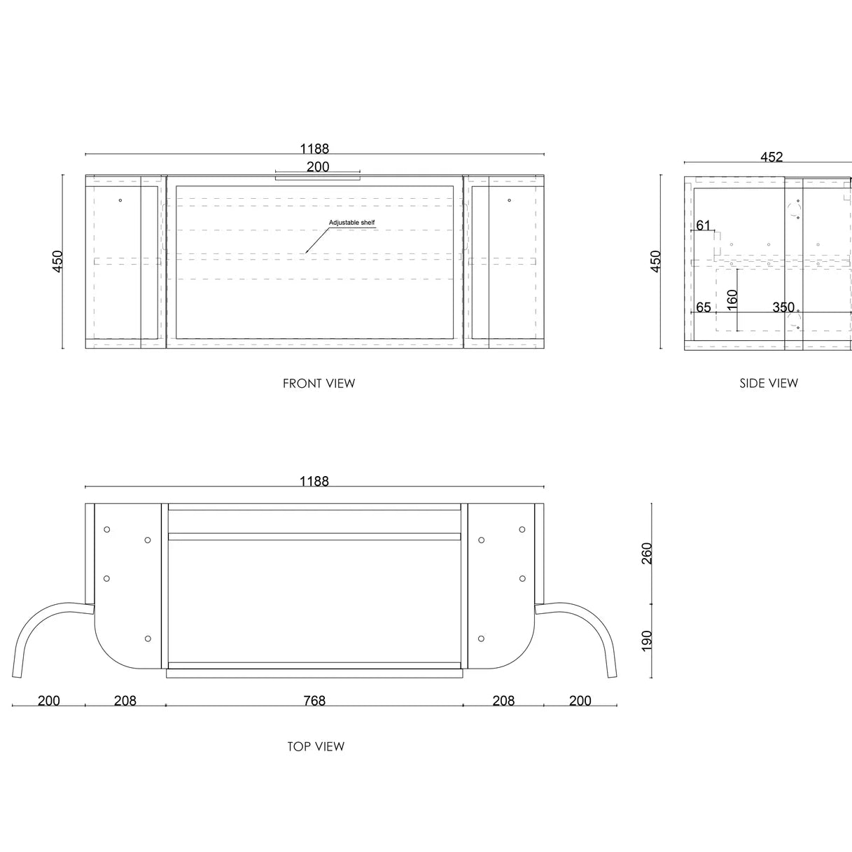 Hampshire Satin White Stone Top Single Basin Curve Vanity - Otti | Tile Supplier Sydney