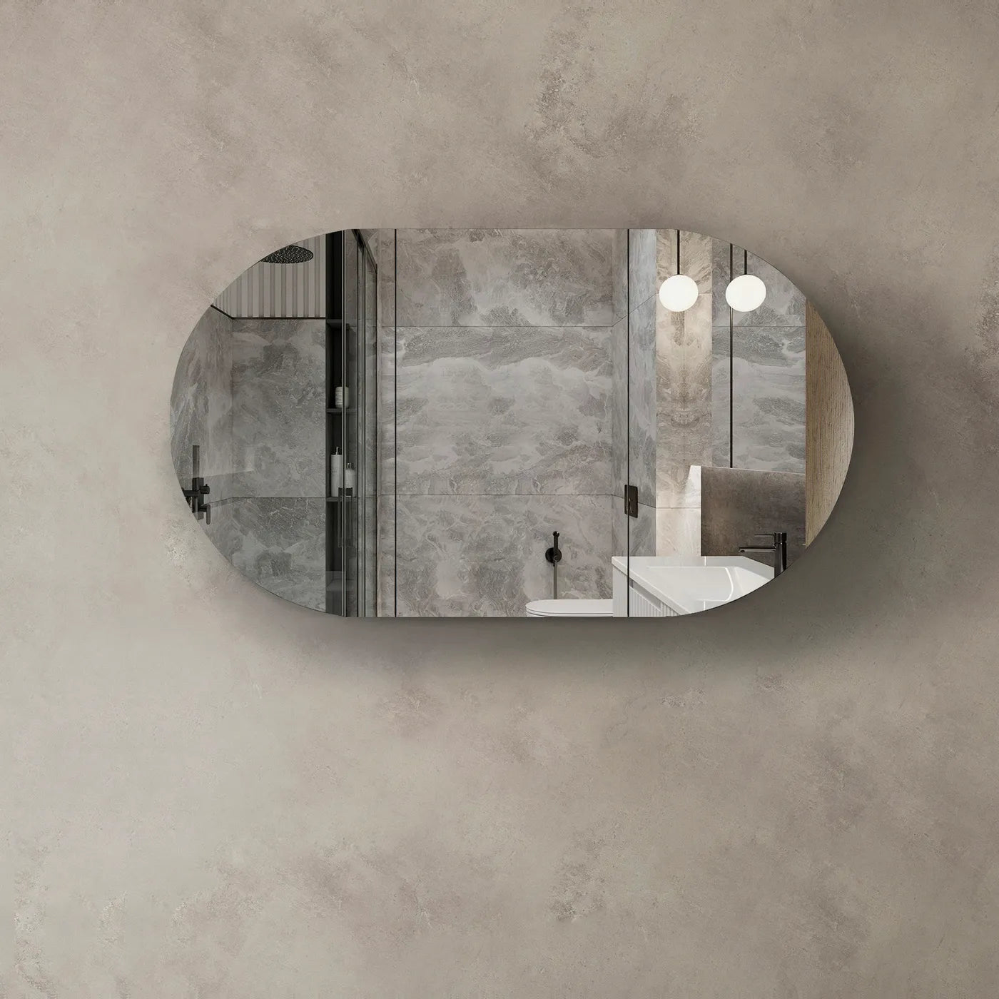 Bondi Shaving Cabinet | Black Oak 1500x900mm - Otti | Tile Supplier Sydney