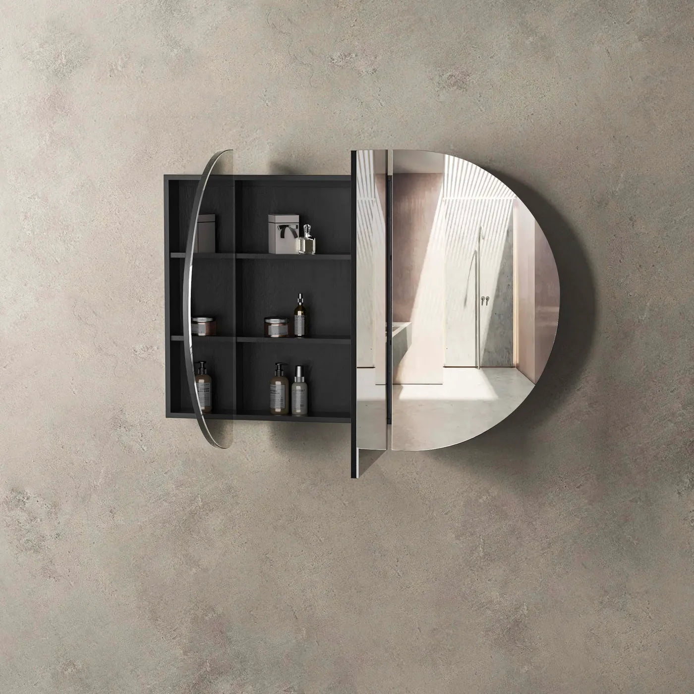 Bondi Shaving Cabinet | Black Oak - Otti | Tile Supplier Sydney