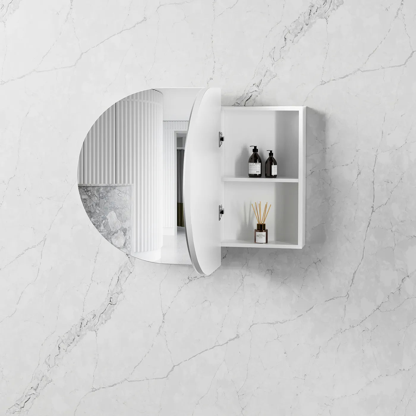 Bondi Shaving Cabinet | White 900x600mm - Otti | Tile Supplier Sydney