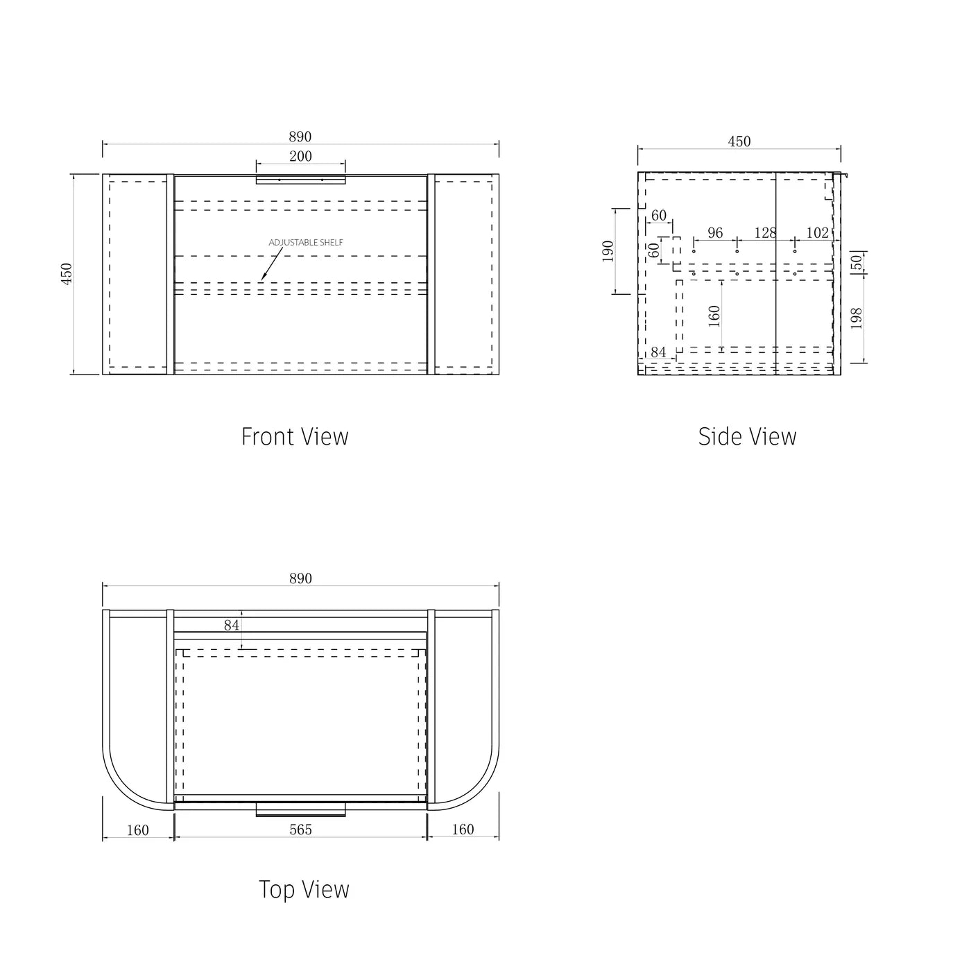 Bondi Woodland Oak Fluted Curved Single Basin Vanity - Otti | Tile Supplier Sydney