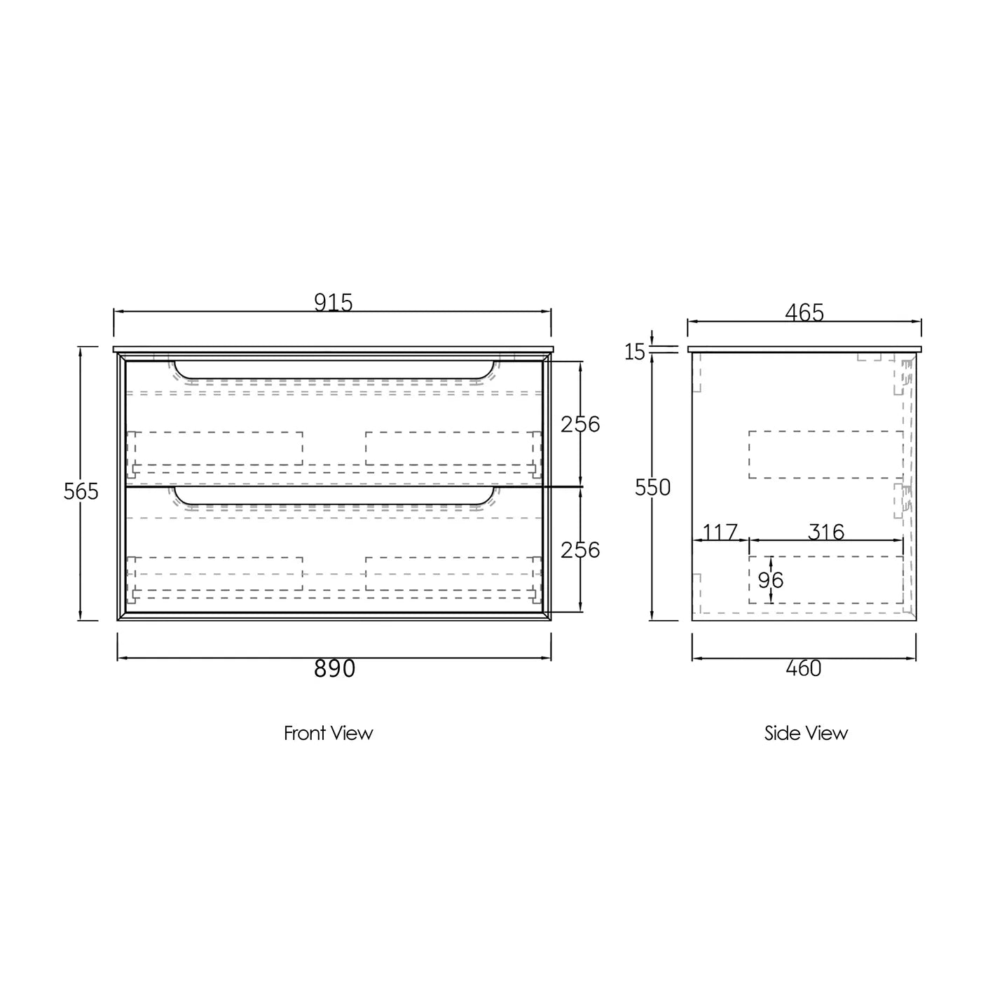 Byron Natural Oak Ceramic Top Single Basin Vanity - Otti | Tile Supplier Sydney