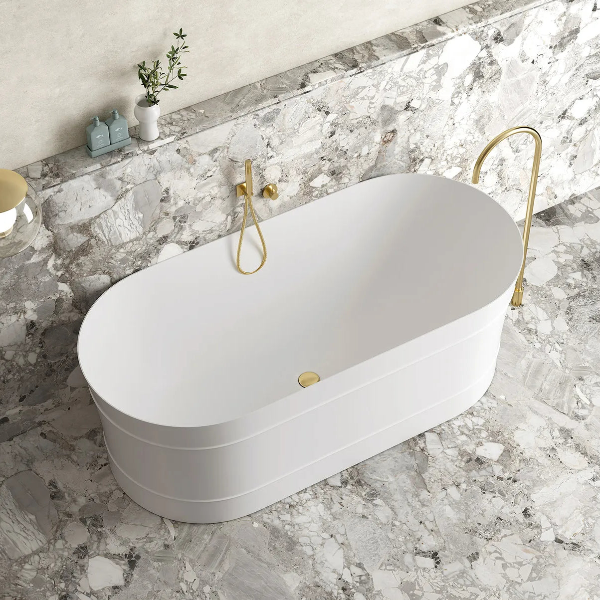 Bondi 1500mm Matte White Freestanding Bath - Otti | Tile Supplier Sydney