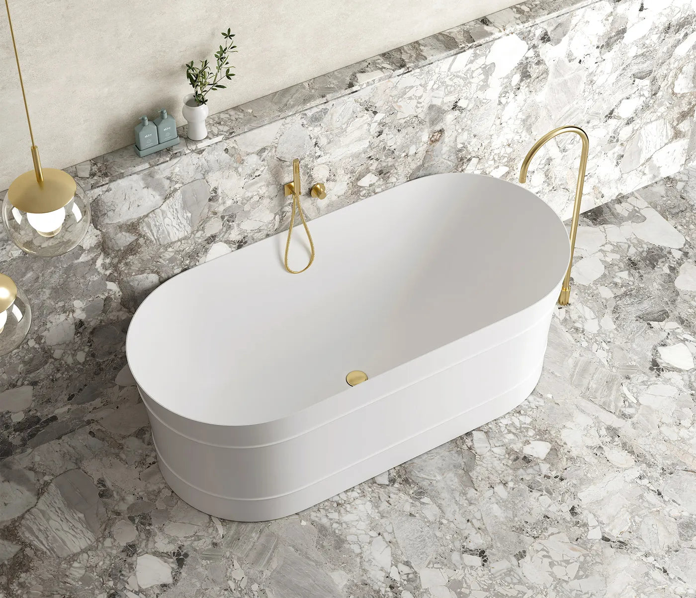 Bondi 1500mm Matte White Freestanding Bath - Otti | Tile Supplier Sydney