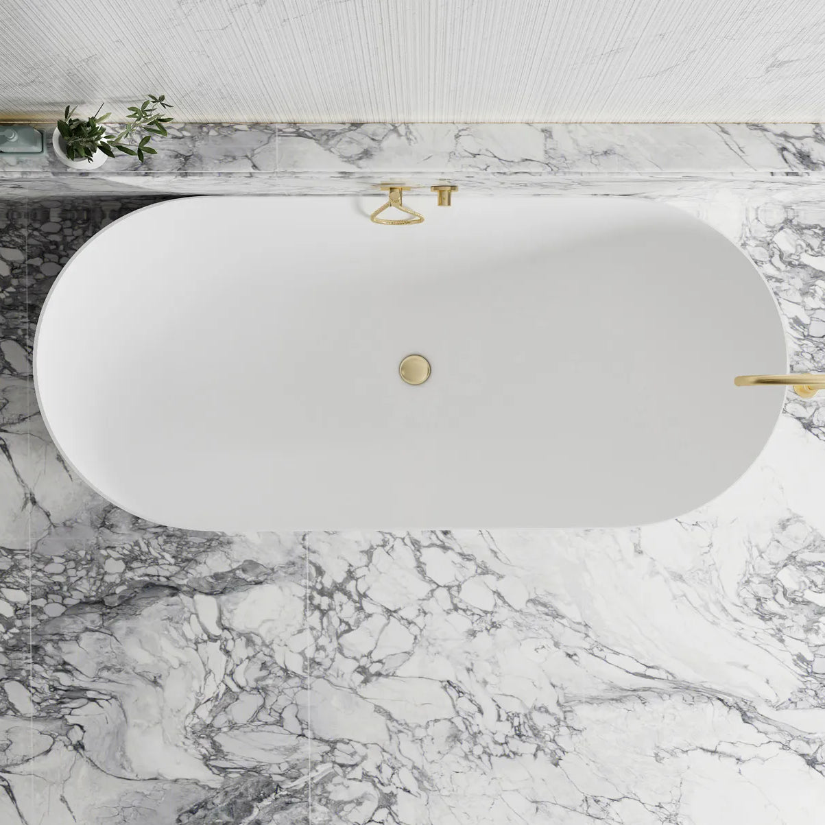 Bondi 1700mm Matte White Freestanding Bath - Otti | Tile Supplier Sydney