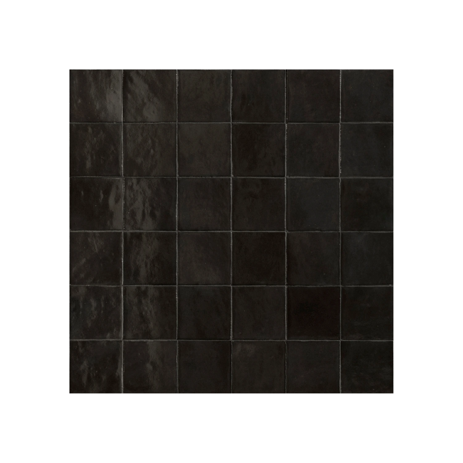 Zellige Carbone Gloss Square Tile - Tilewave | Tile Supplier Sydney