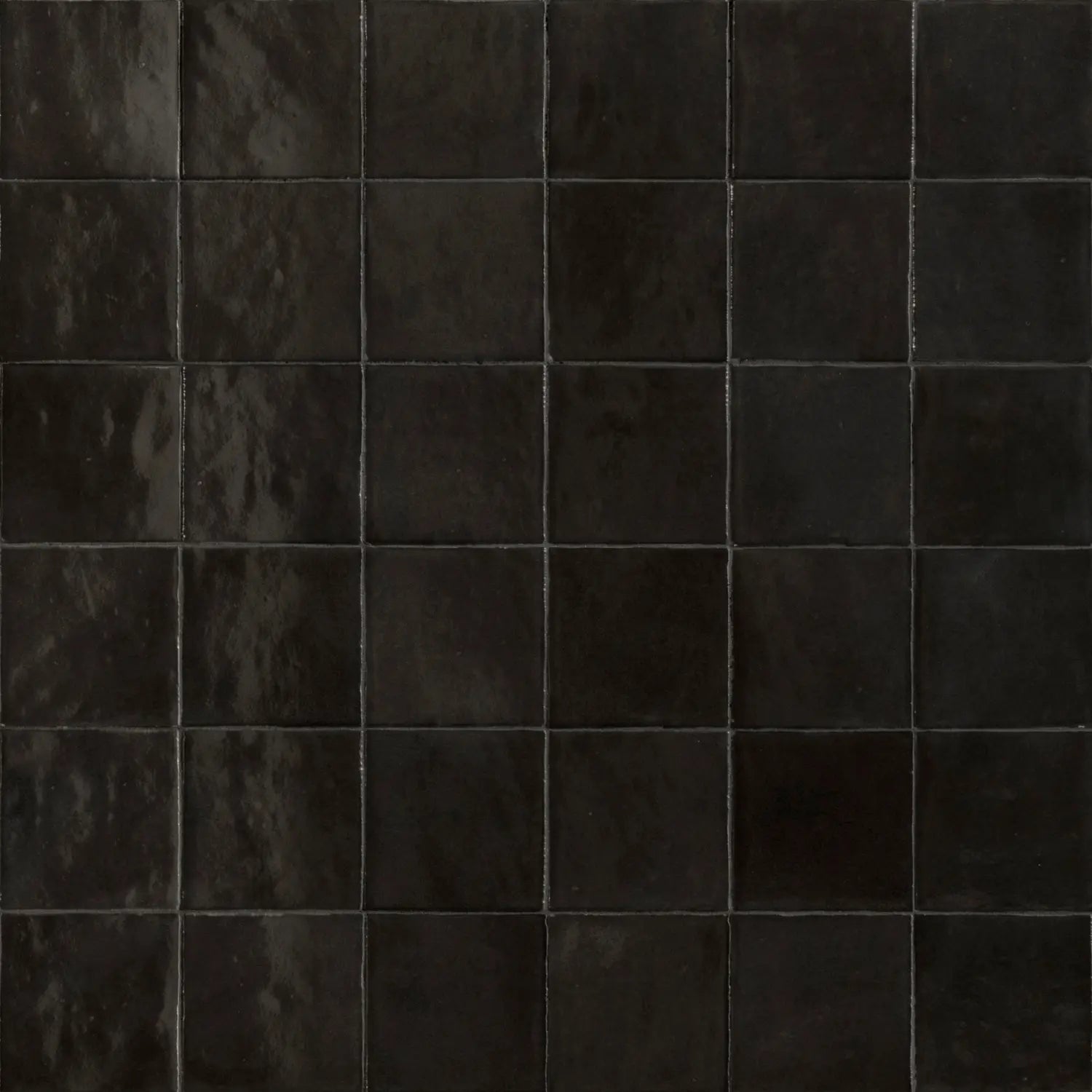Zellige Carbone Gloss Square Tile - Tilewave | Tile Supplier Sydney