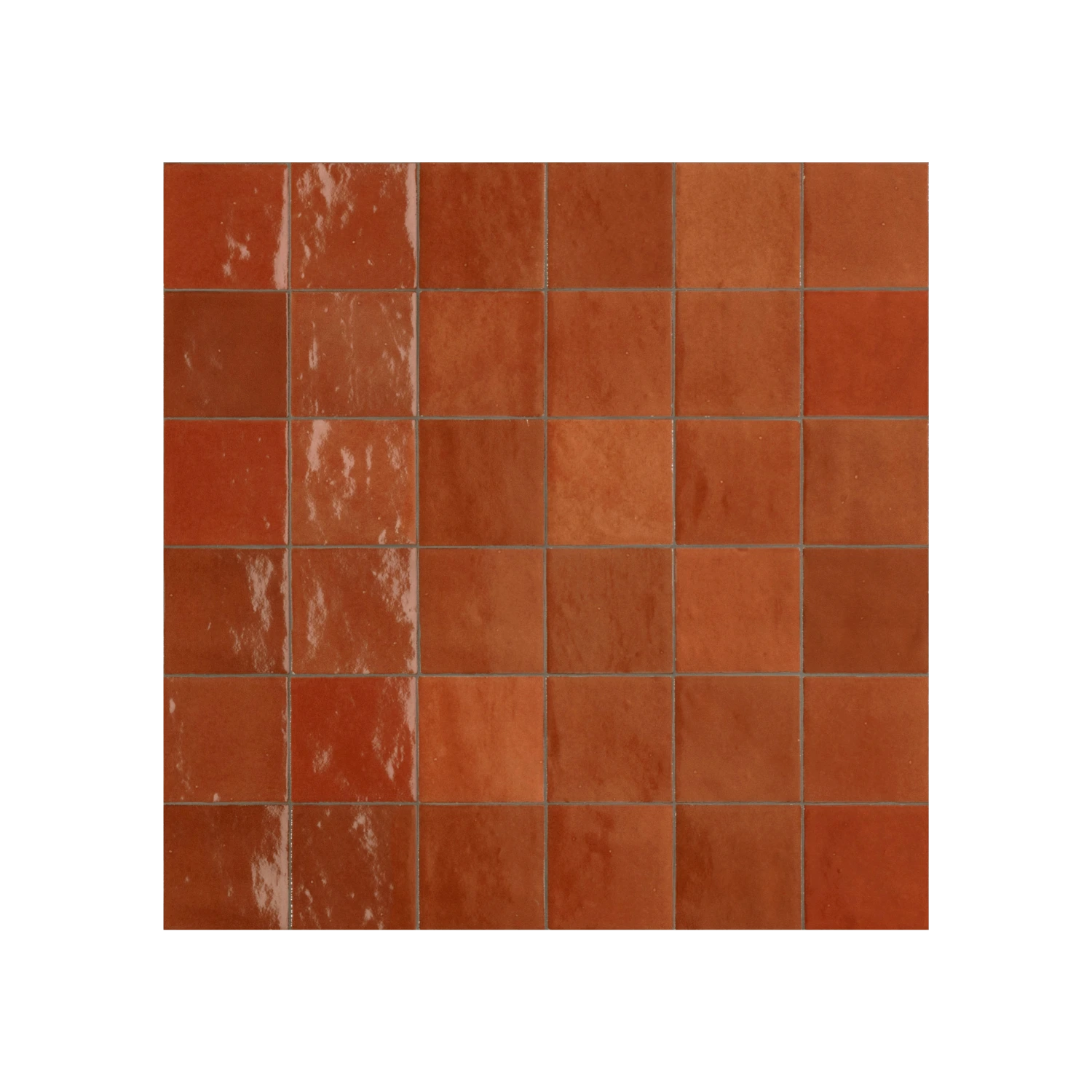 Zellige Corallo Gloss Square Tile - Tilewave | Tile Supplier Sydney