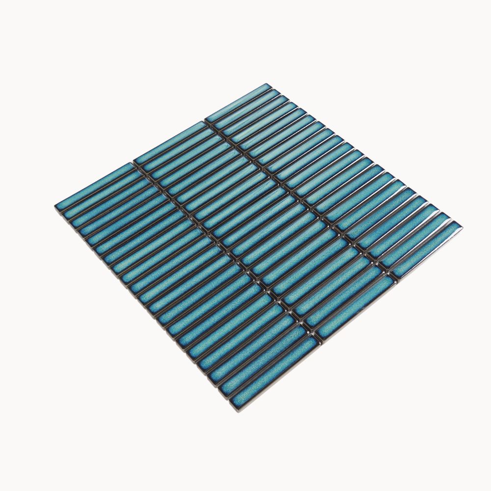 Fuji Crystal Glazed Mosaic Tile 12.8x95mm Emerald - Tilewave | Bathroom Tile Supplier Sydney