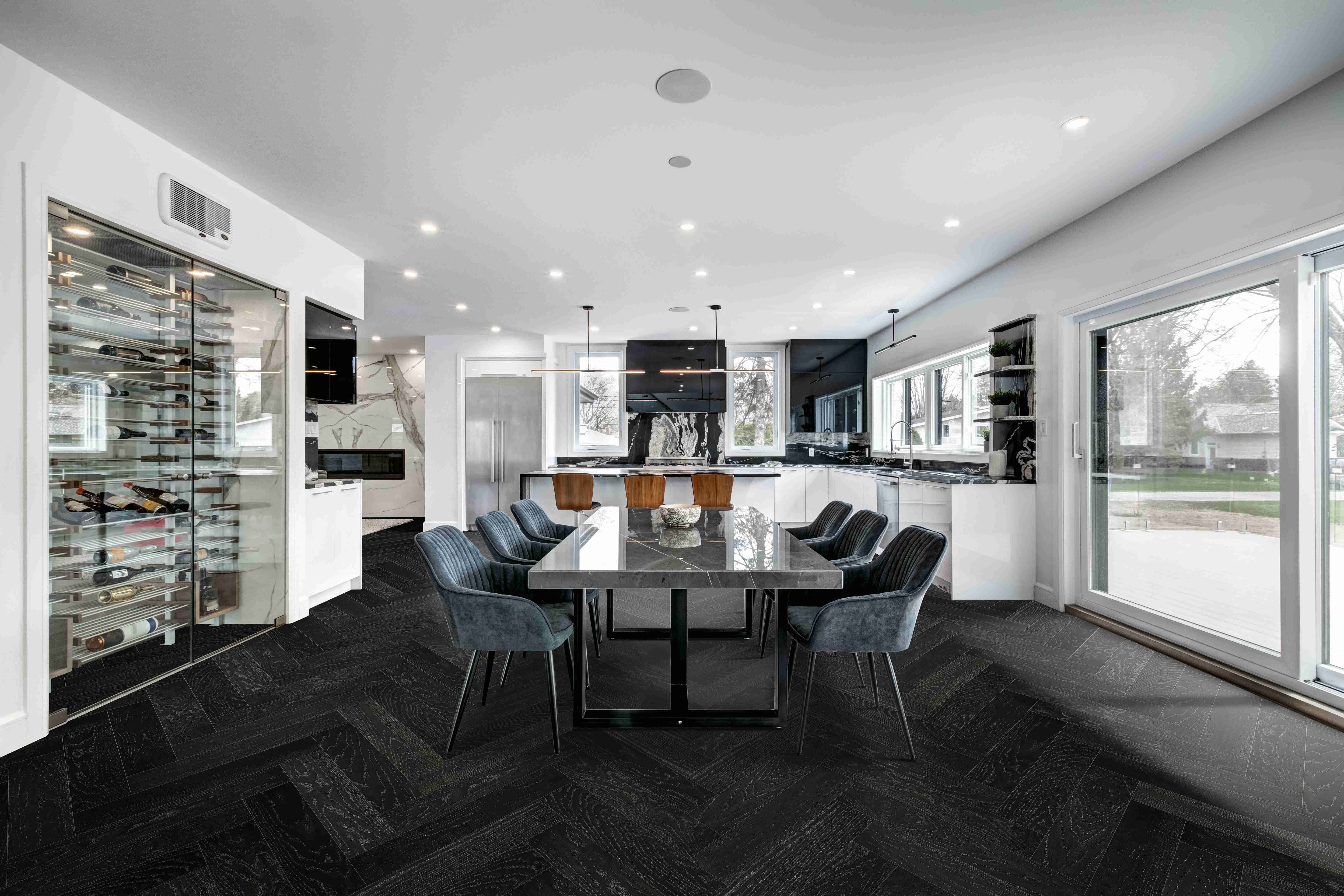 Castel Nuovo Herringbone Collection | Black Amber - Topdeck | Tile Supplier Sydney