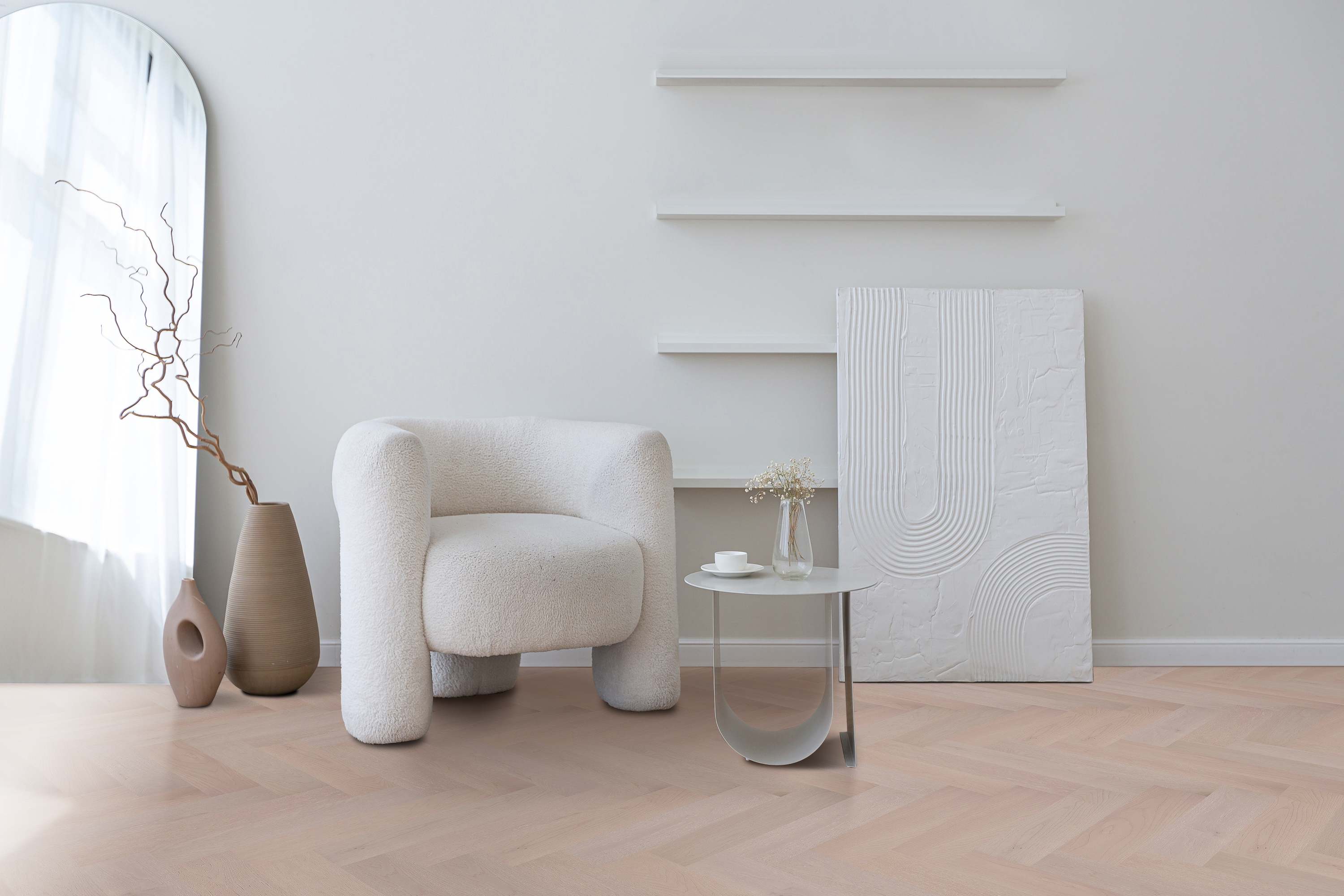 Castel Nuovo Herringbone Collection | Soft Pale Oak - Topdeck | Tile Supplier Sydney