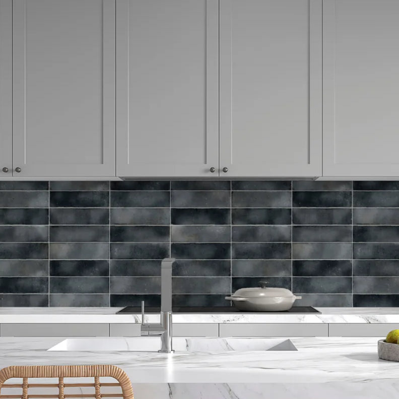 Hackney Anthricite Grey Gloss Subway Tile - Tilewave | Tile Supplier Sydney
