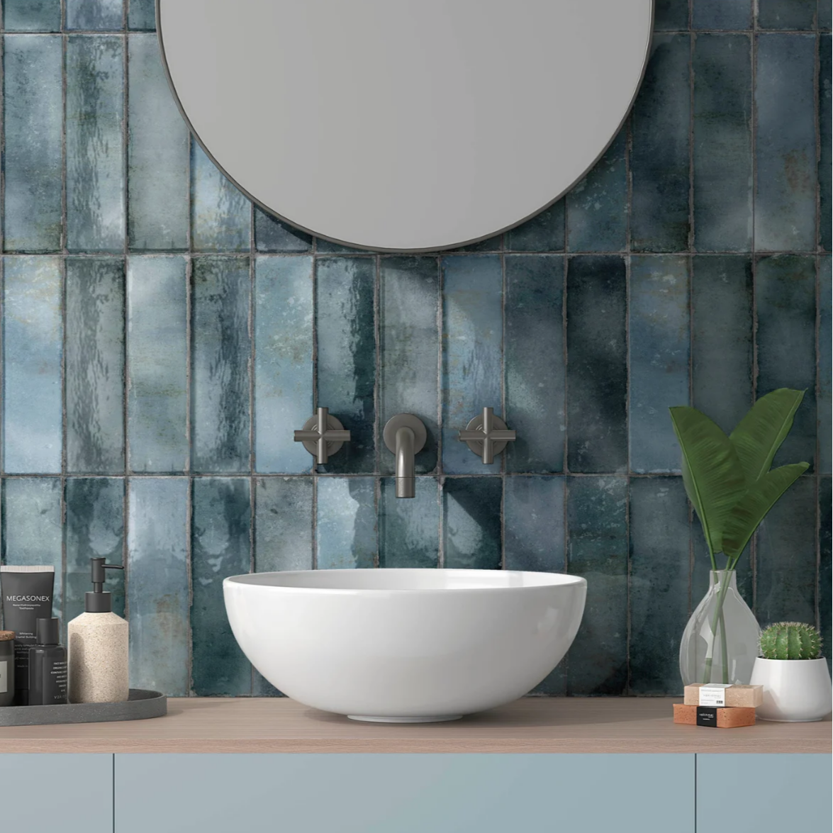 Hackney Dark Blue Gloss Subway Tile - Tilewave | Tile Supplier Sydney