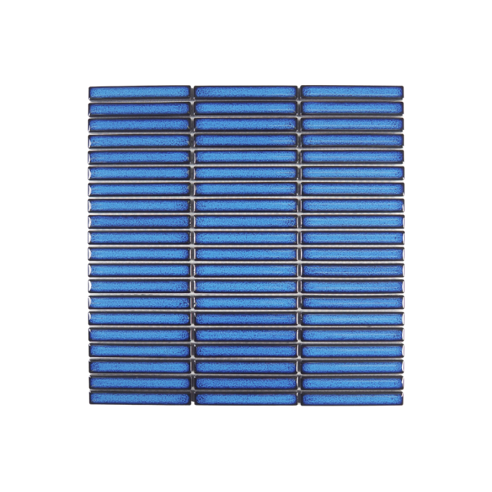 Fuji Crystal Glazed Mosaic Tile 12.8x95mm Marine Blue - Tilewave | Tile Supplier Sydney