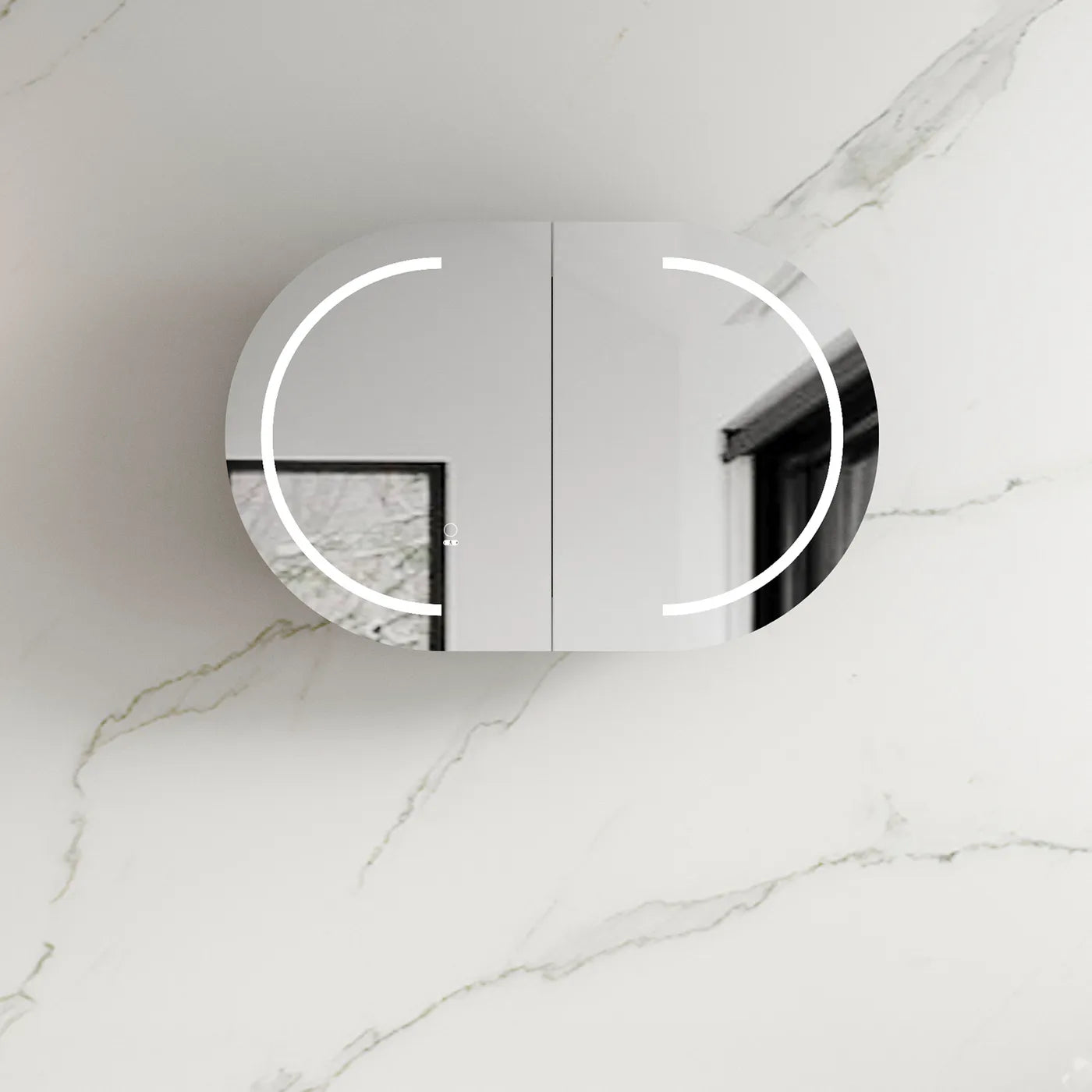 Bondi LED Shaving Cabinet | White 900x600mm - Otti | Tile Supplier Sydney