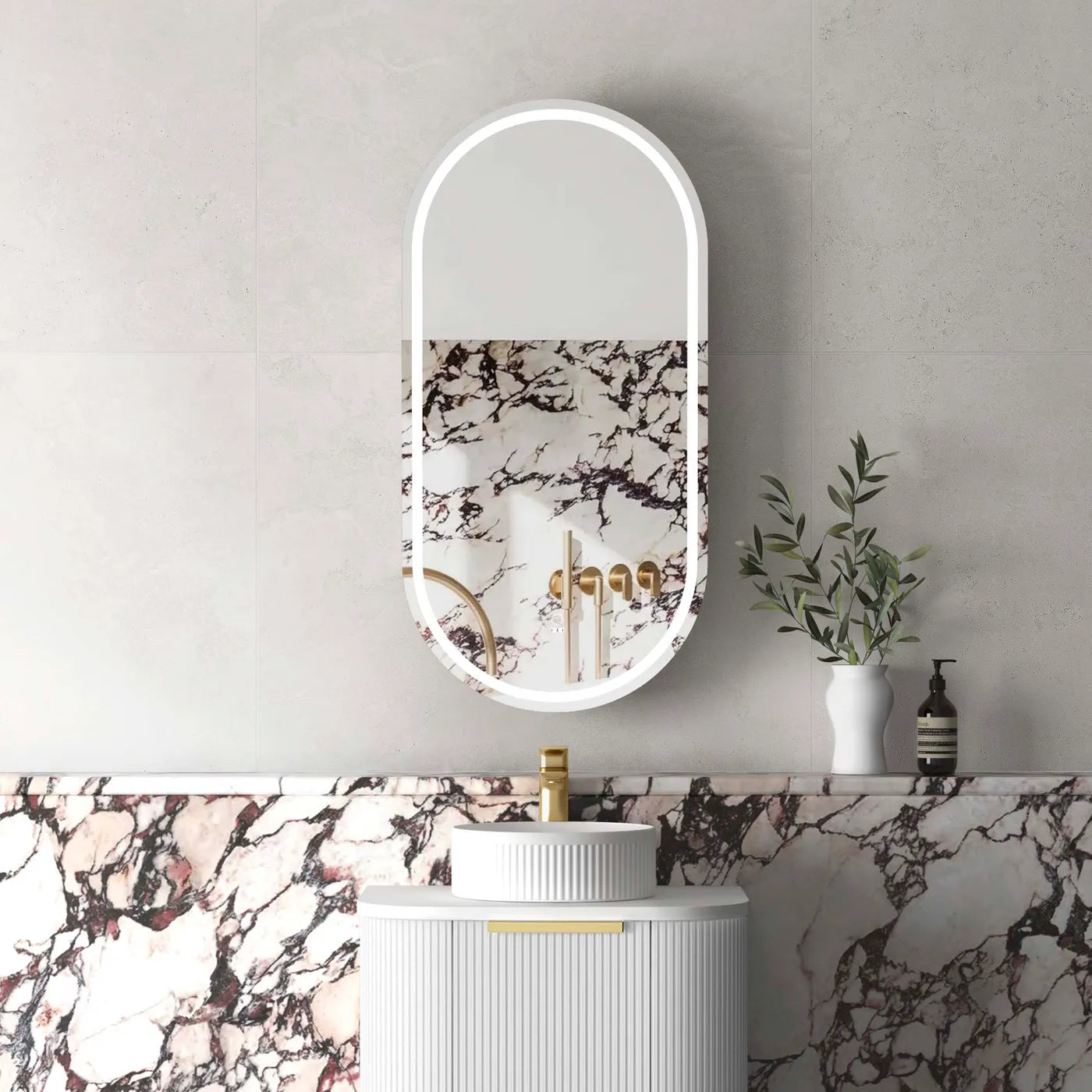 Noosa LED Shaving Cabinet | White - Otti | Tile Supplier Sydney