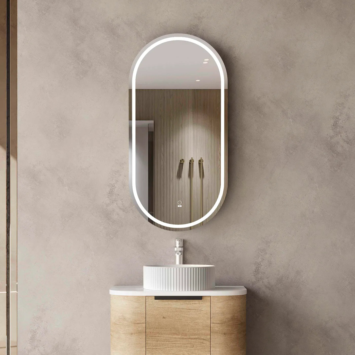 Noosa LED Shaving Cabinet | Natural Oak - Otti | Tile Supplier Sydney