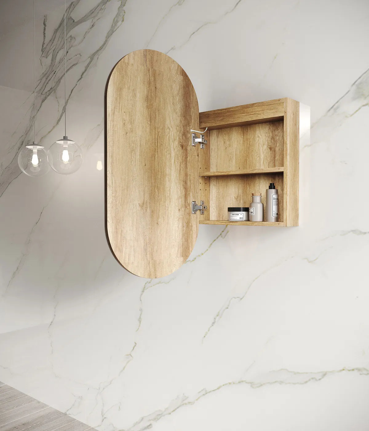 Noosa LED Shaving Cabinet | Natural Oak - Otti | Tile Supplier Sydney