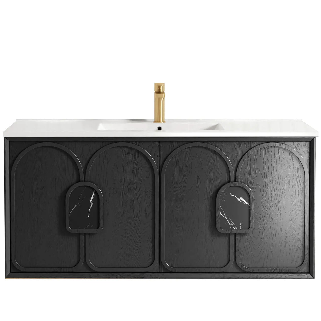Laguna American Black Oak Ceramic Top Single Basin Vanity 1200mm - Otti | Tile Supplier Sydney