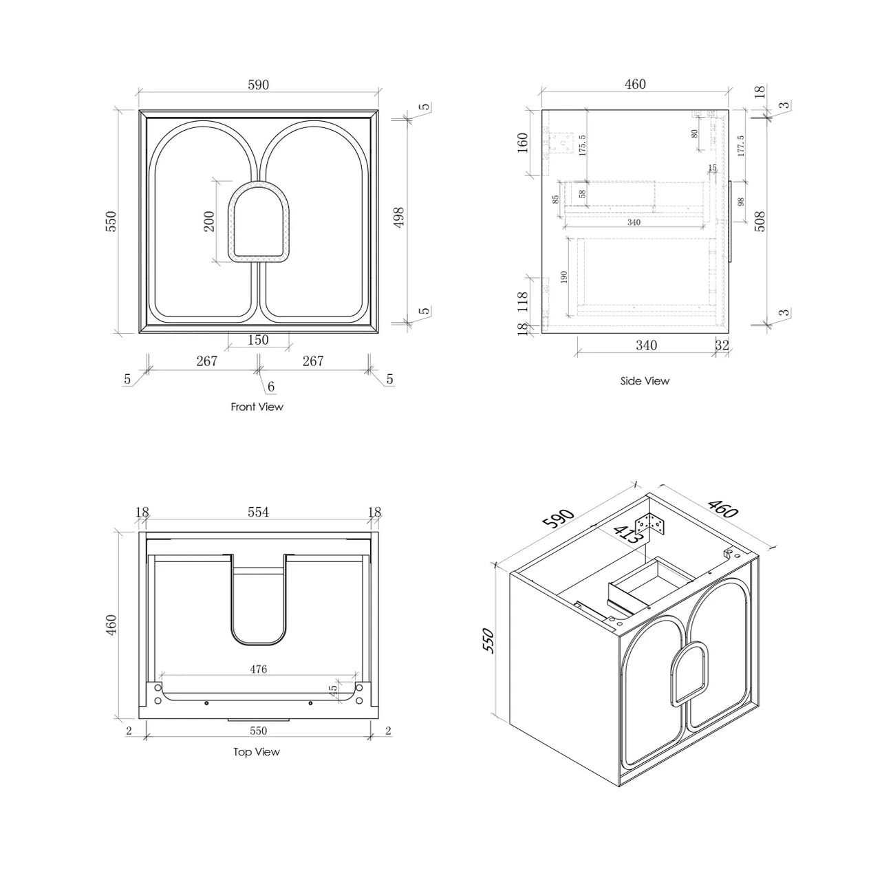 Laguna American Black Oak Stone Top Single Basin Vanity - Otti | Tile Supplier Sydney